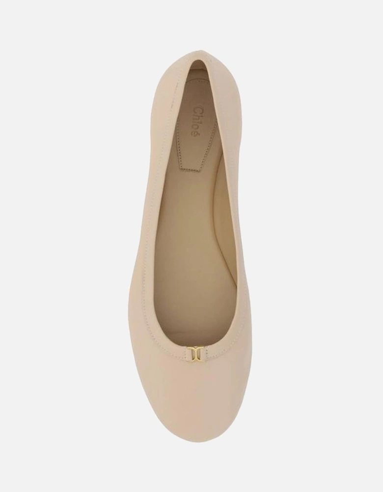 Calfskin Marcie Ballerinas with Gold-Tone Detail Women - Multicolor