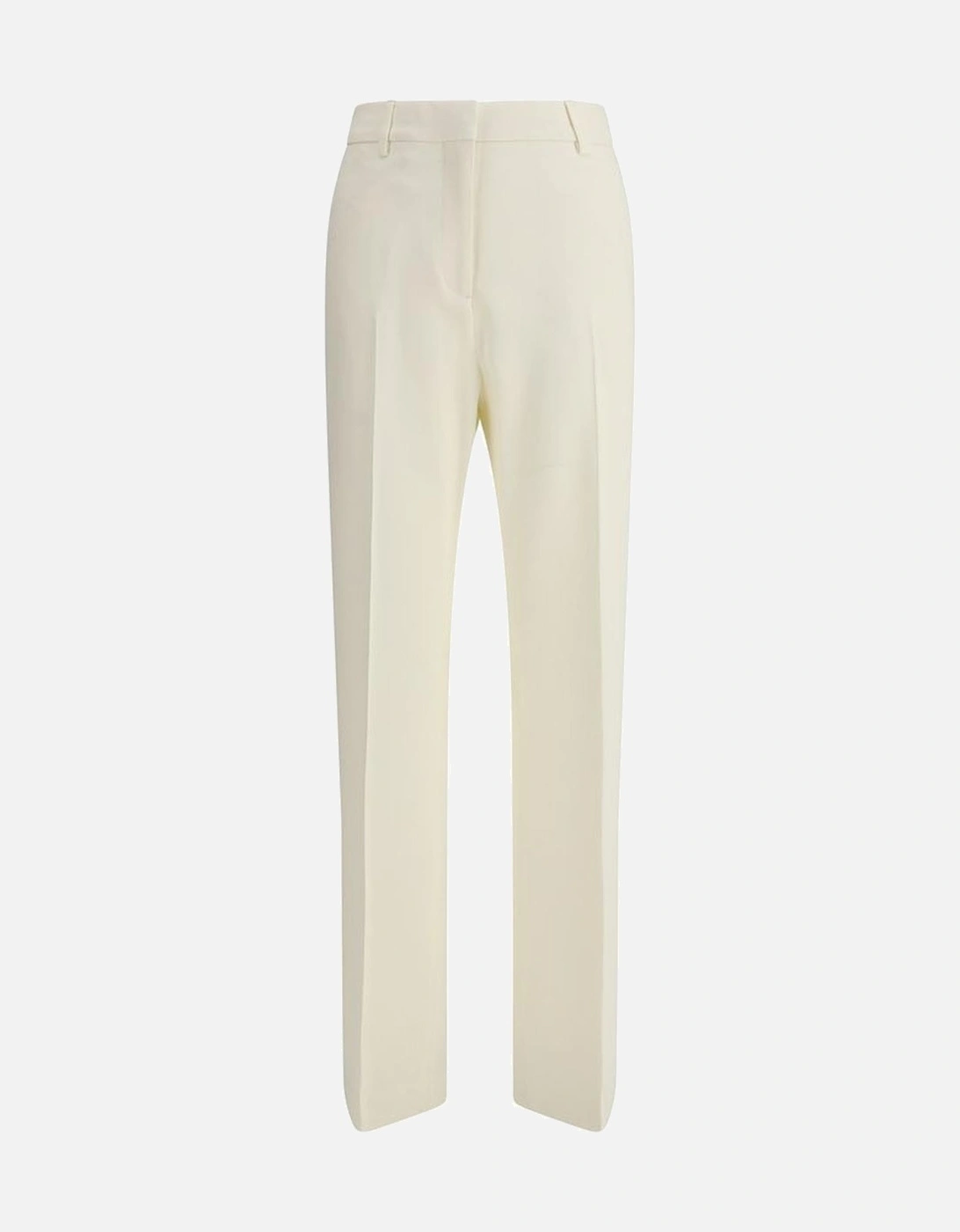 Mid-Rise Melissa Pants with Front Zipper Women - White Dresses, 4 of 3