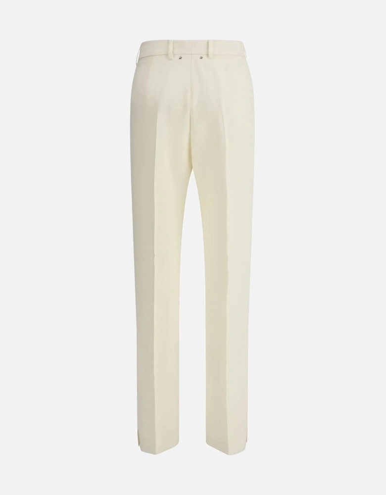 Mid-Rise Melissa Pants with Front Zipper Women - White Dresses