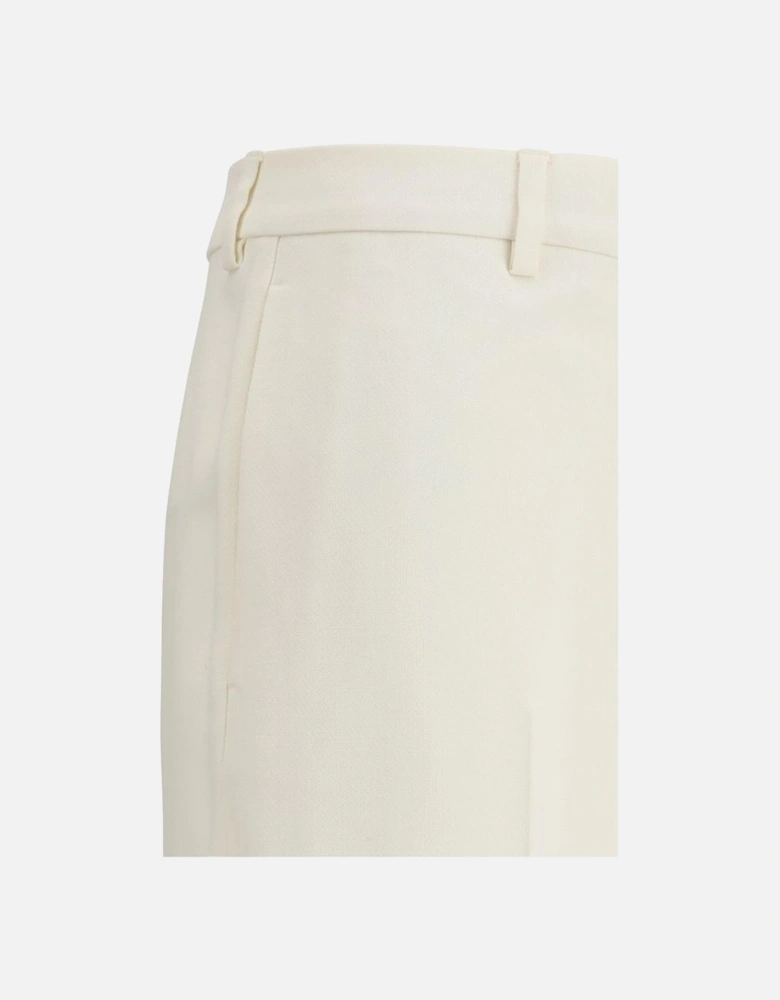 Mid-Rise Melissa Pants with Front Zipper Women - White Dresses