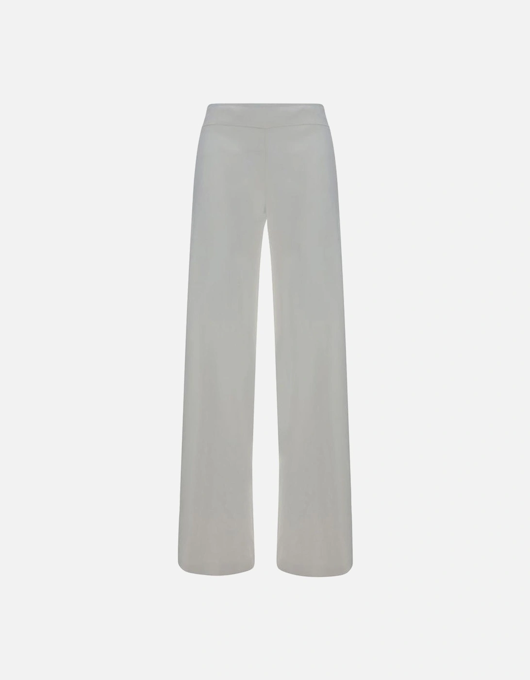 Monochrome Pattern Regular Fit Linen Pants Women - White Jeans, 4 of 3