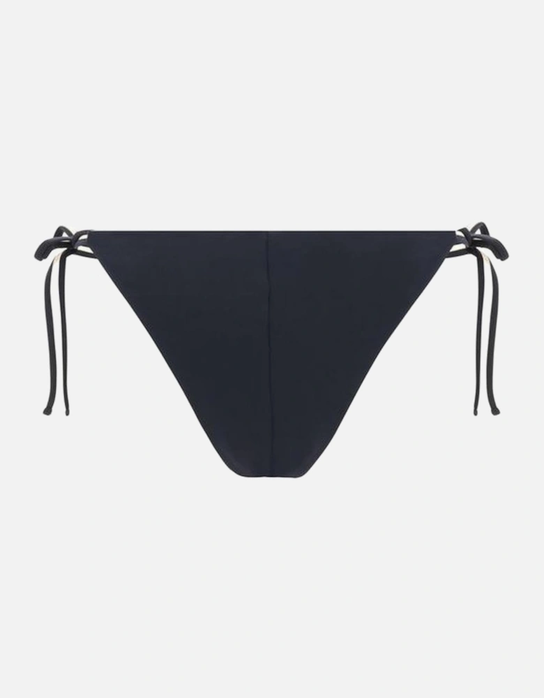 Swimsuit Briefs with Adjustable Tie Sides Women - Black Swimwear