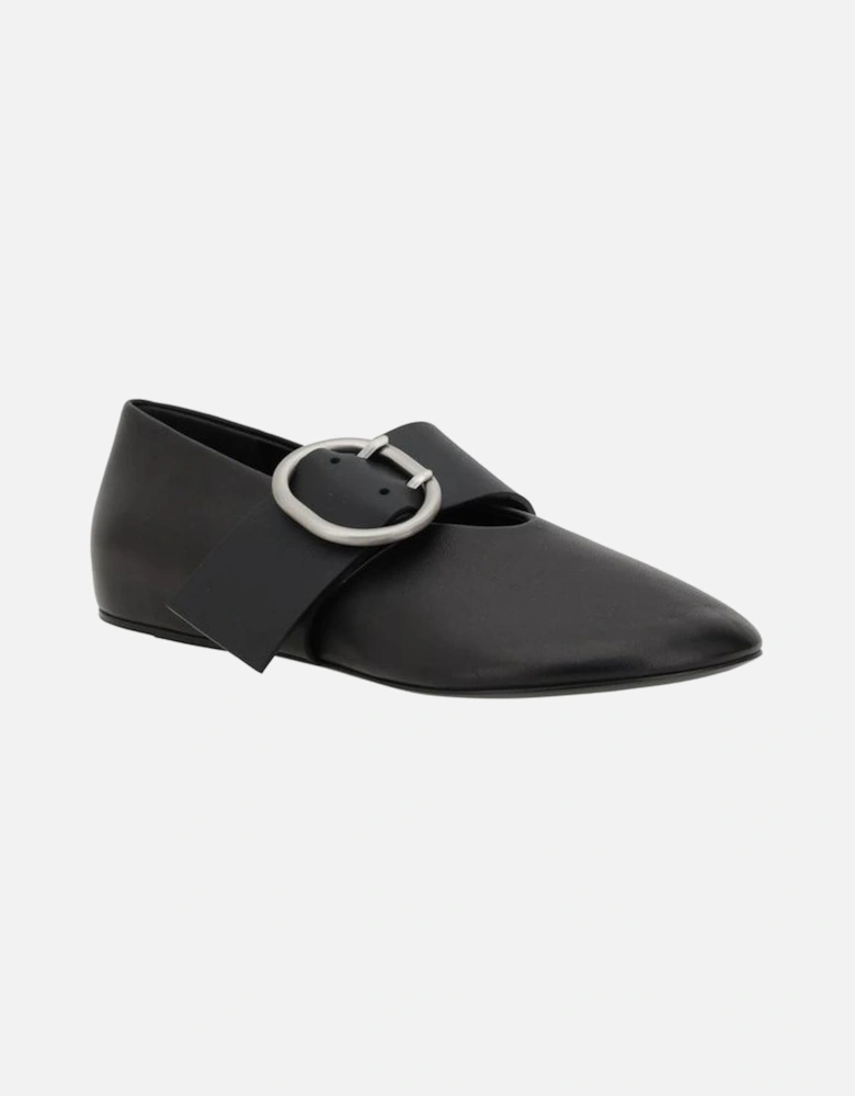 Leather Ballerinas Women - Black Flats