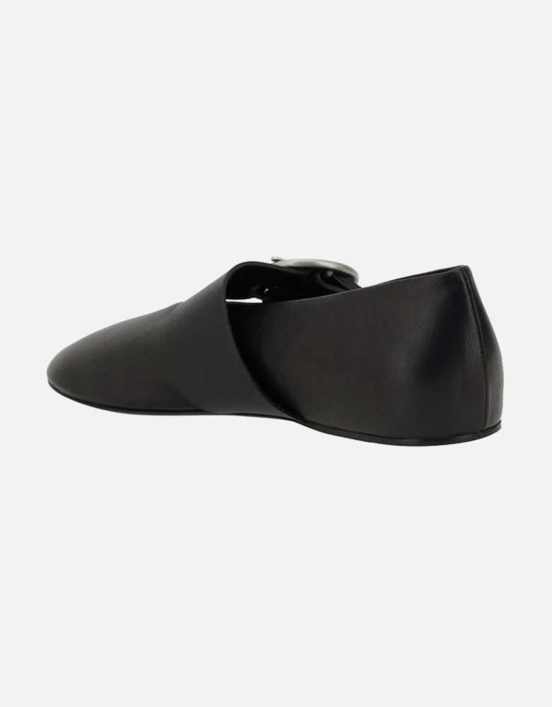 Leather Ballerinas Women - Black Flats