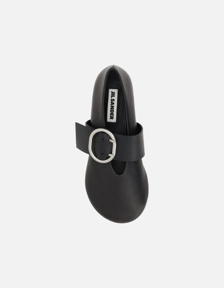 Leather Ballerinas Women - Black Flats