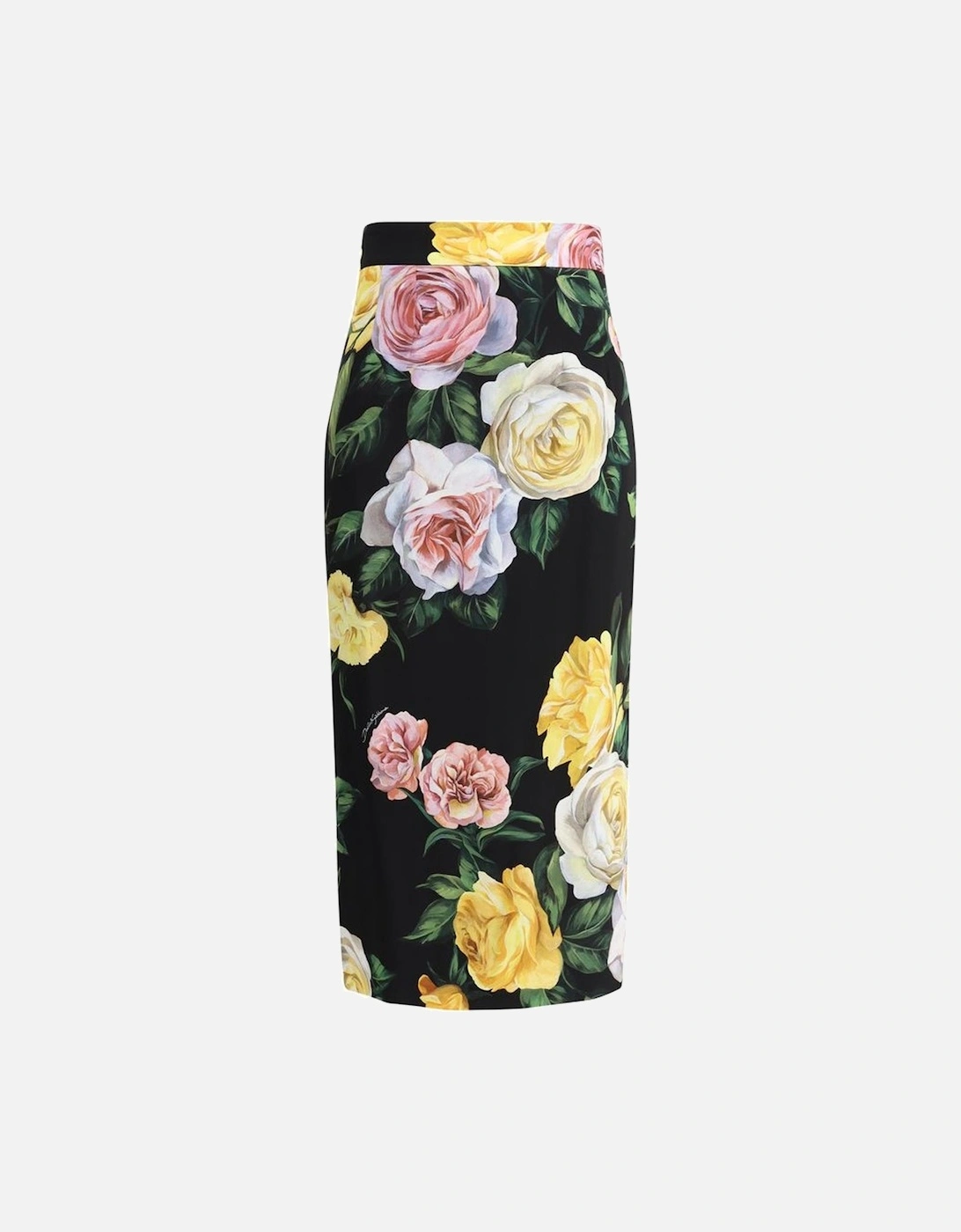 Midi Skirt with Peony and Rose Print Women - Multicolor, 4 of 3