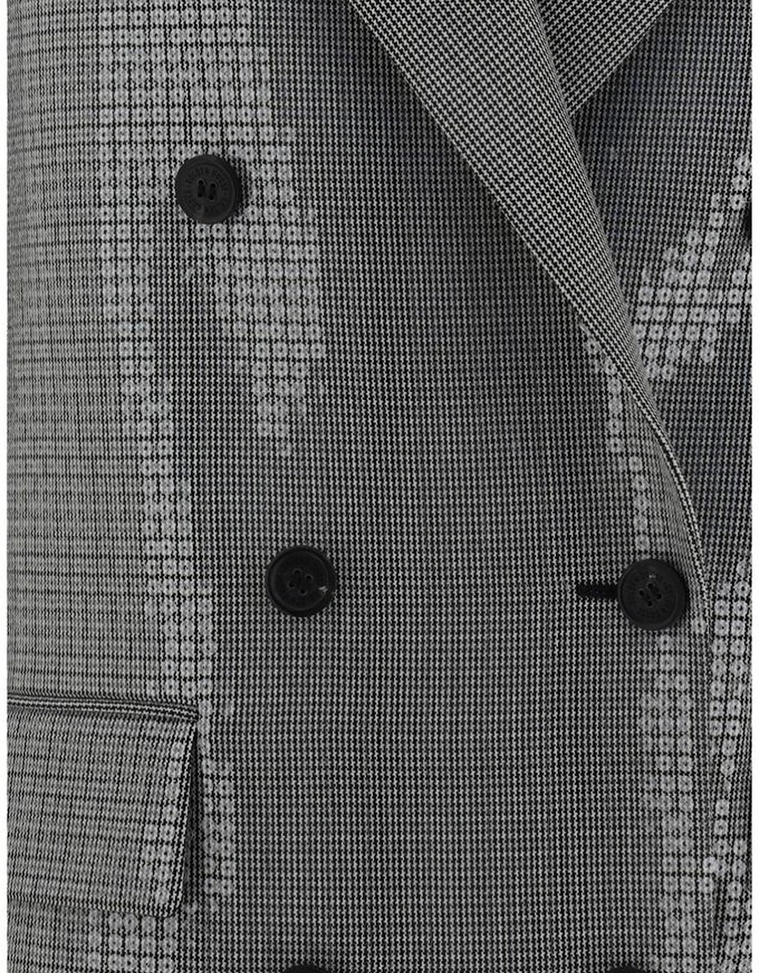 Laureen Double-breasted Houndstooth Blazer Women - Multicolor Suits, 3 of 2