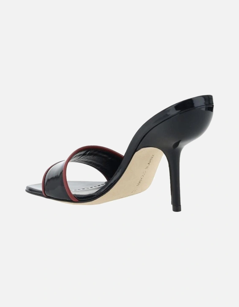 Calfskin Helamu Open Toe Stiletto Sandals Women - Black