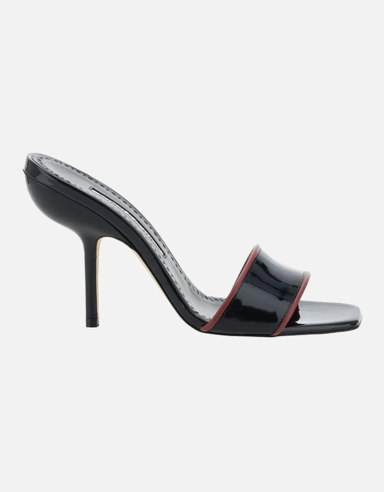 Calfskin Helamu Open Toe Stiletto Sandals Women - Black