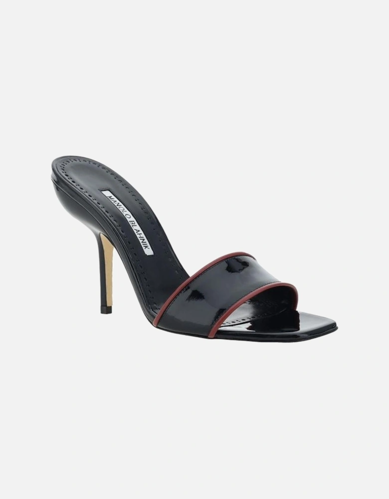 Calfskin Helamu Open Toe Stiletto Sandals Women - Black