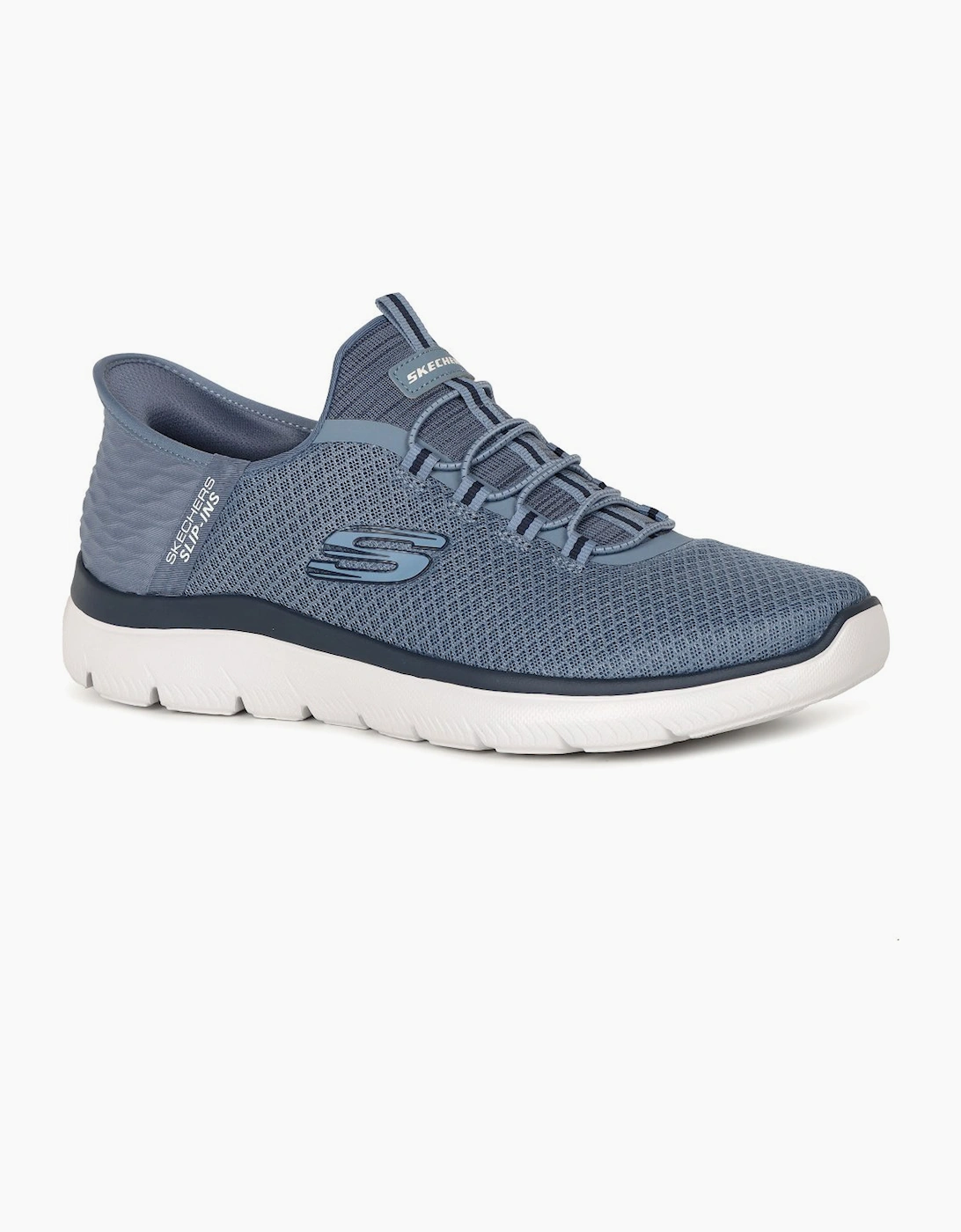 Skechers Men's Grey Slip-In Summits Trainers - Size: 7