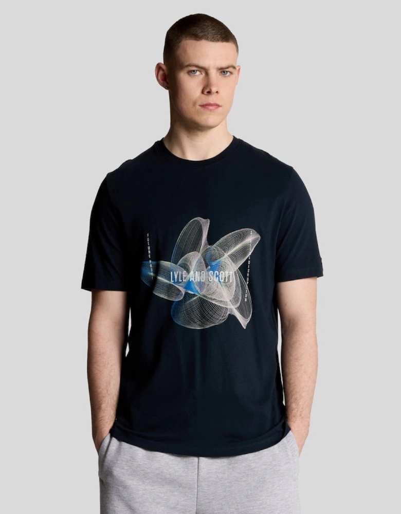 3D Line Graphic T-Shirt