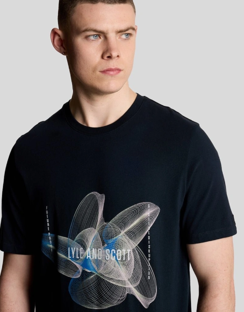 3D Line Graphic T-Shirt