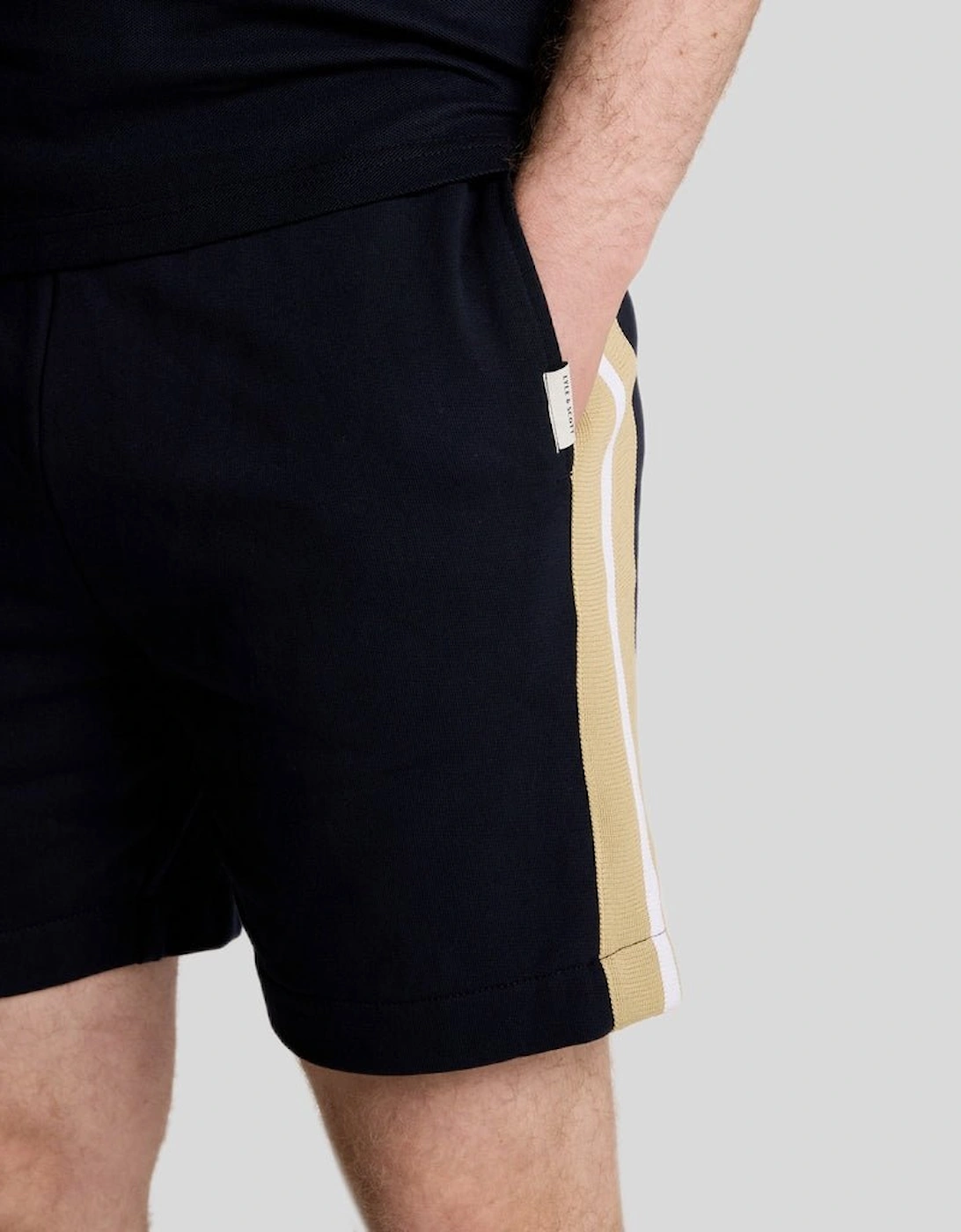 Contrast Taped Sweat Shorts