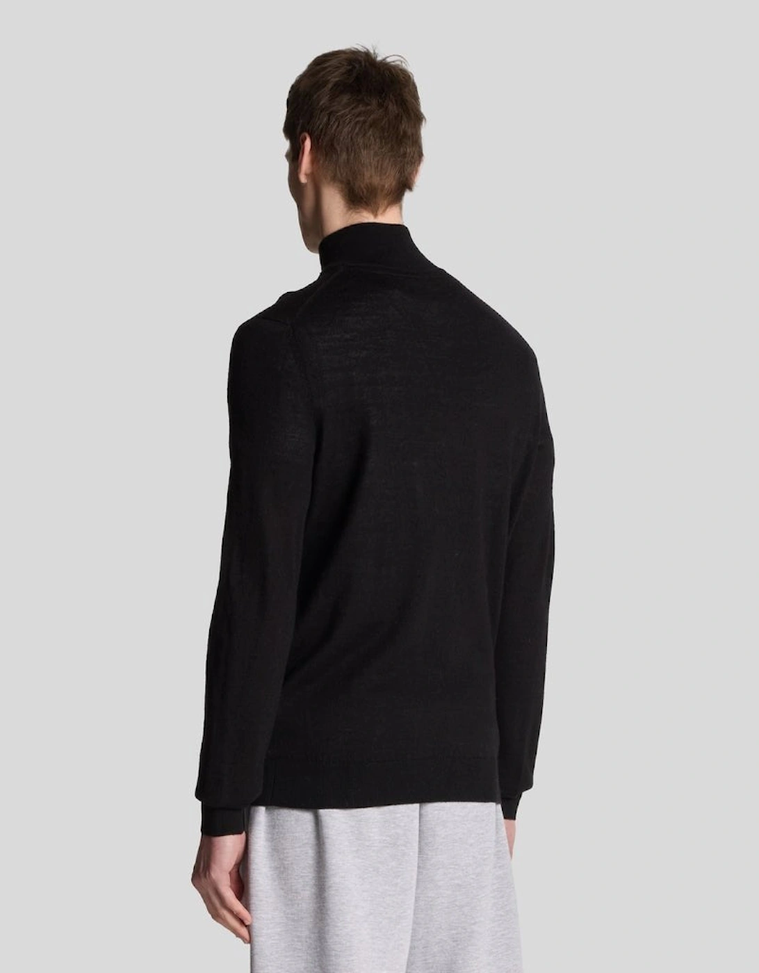 Golf Embroidered 1/4 Zip Merino Knit Jumper