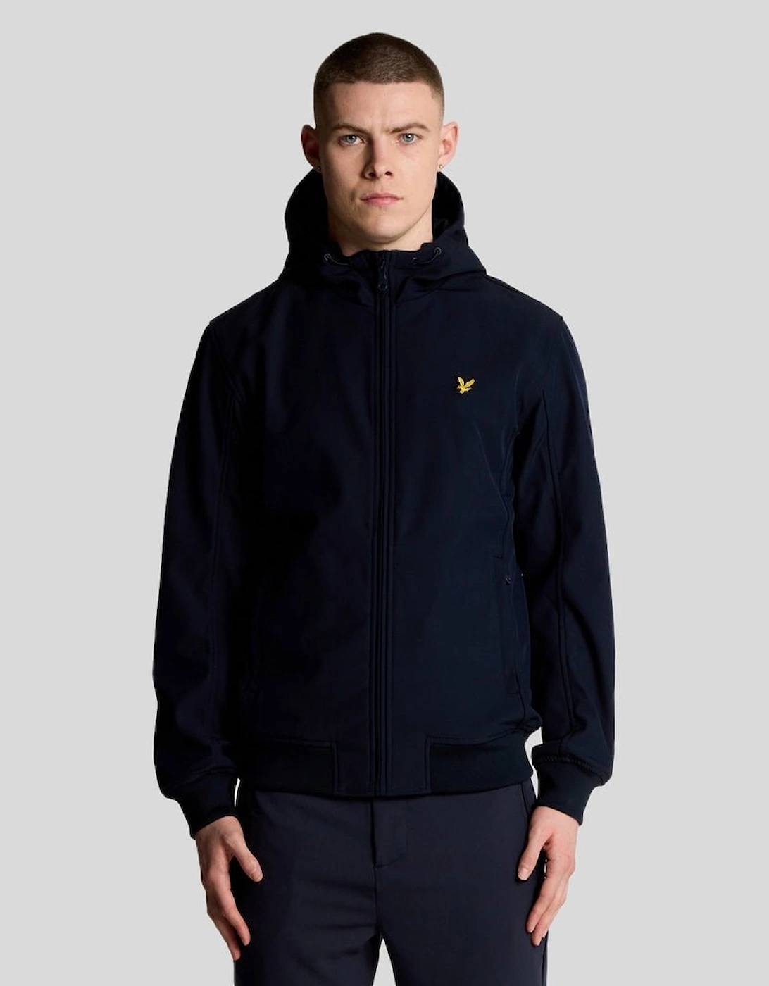 Lyle And Scott Men's Black Mesh Back Softshell Jacket - : 38/Regular M