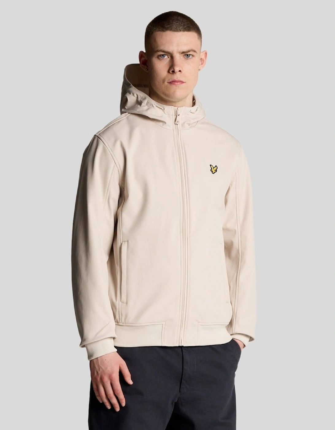 Lyle And Scott Men's Mesh Lined Softshell Jacket - Grey - Size: 42/Regular