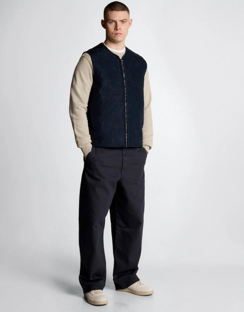 Emblem Quilted Gilet