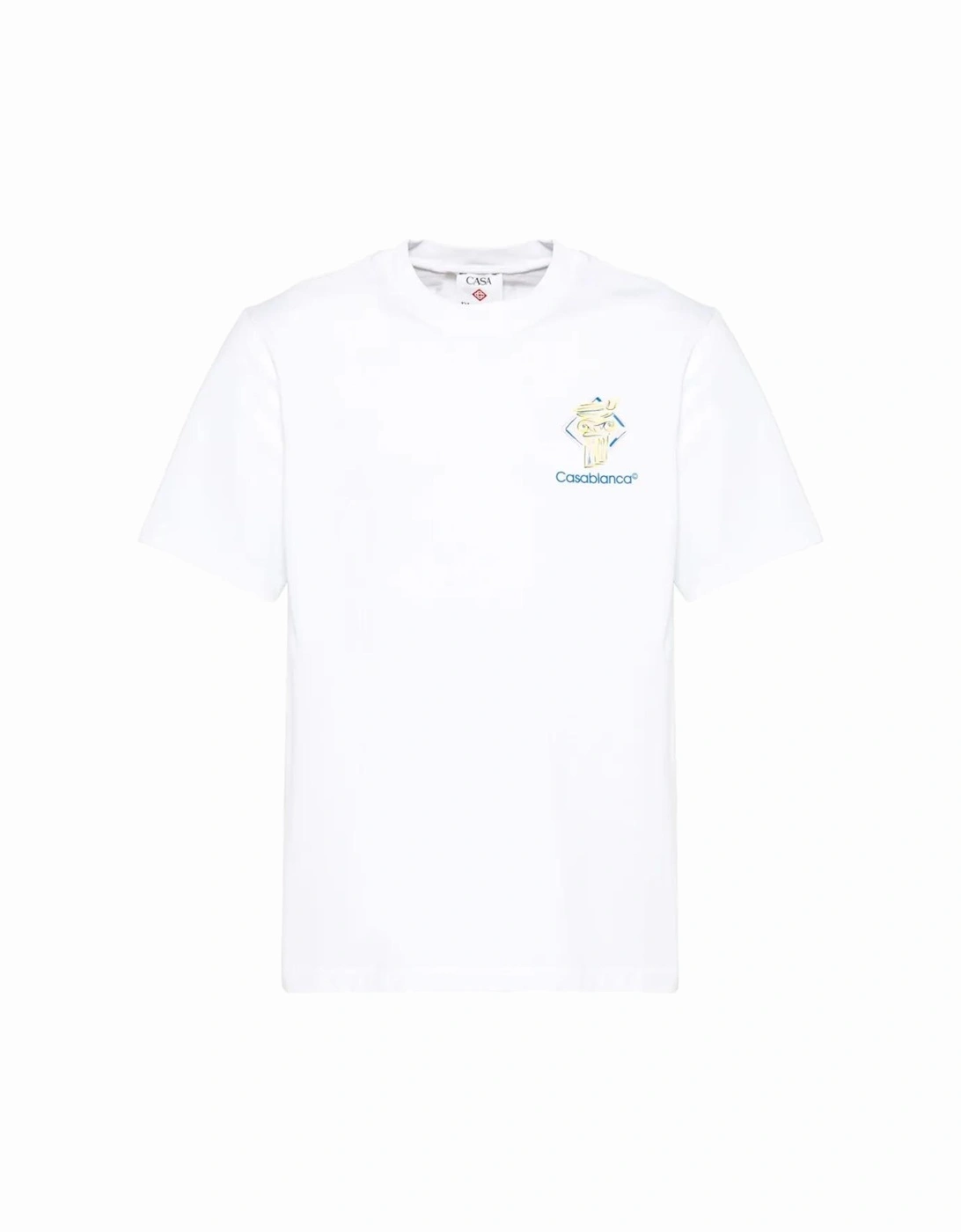 Diamond Column Printed T-Shirt in White, 5 of 4