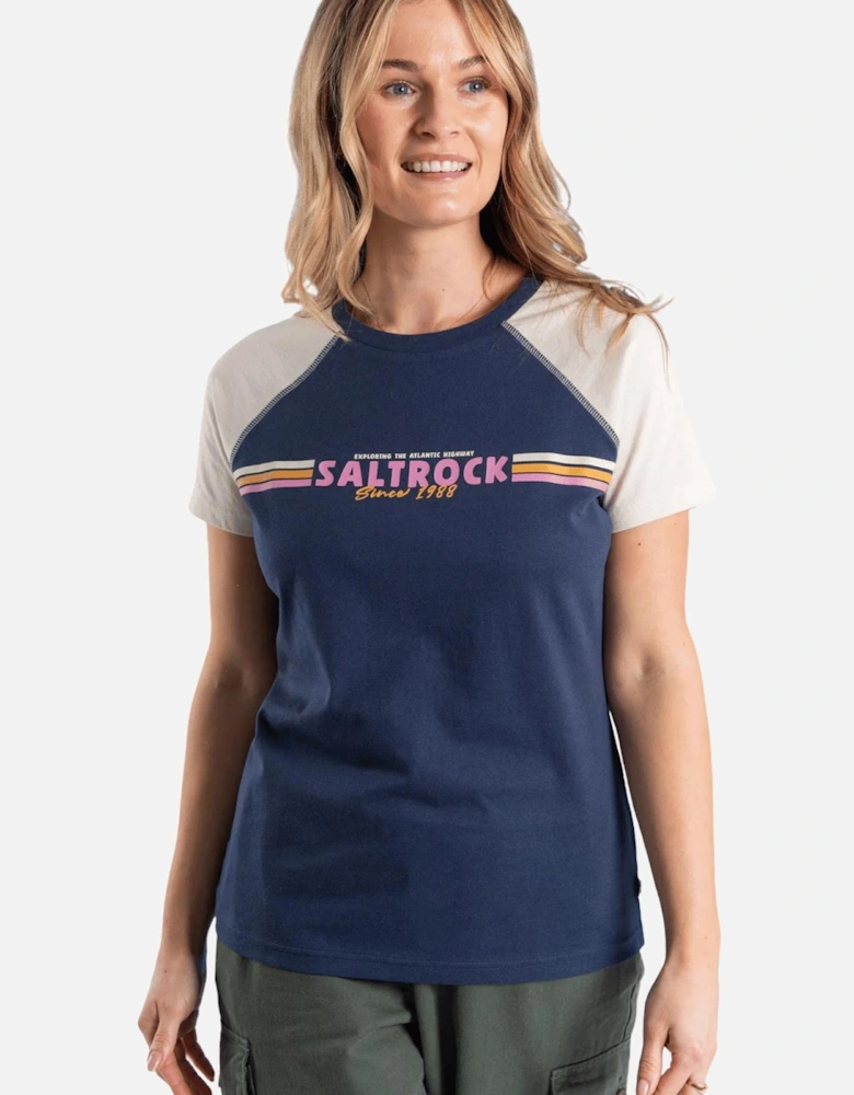 Womens Atlantic Stripe Short Sleeve T-Shirt