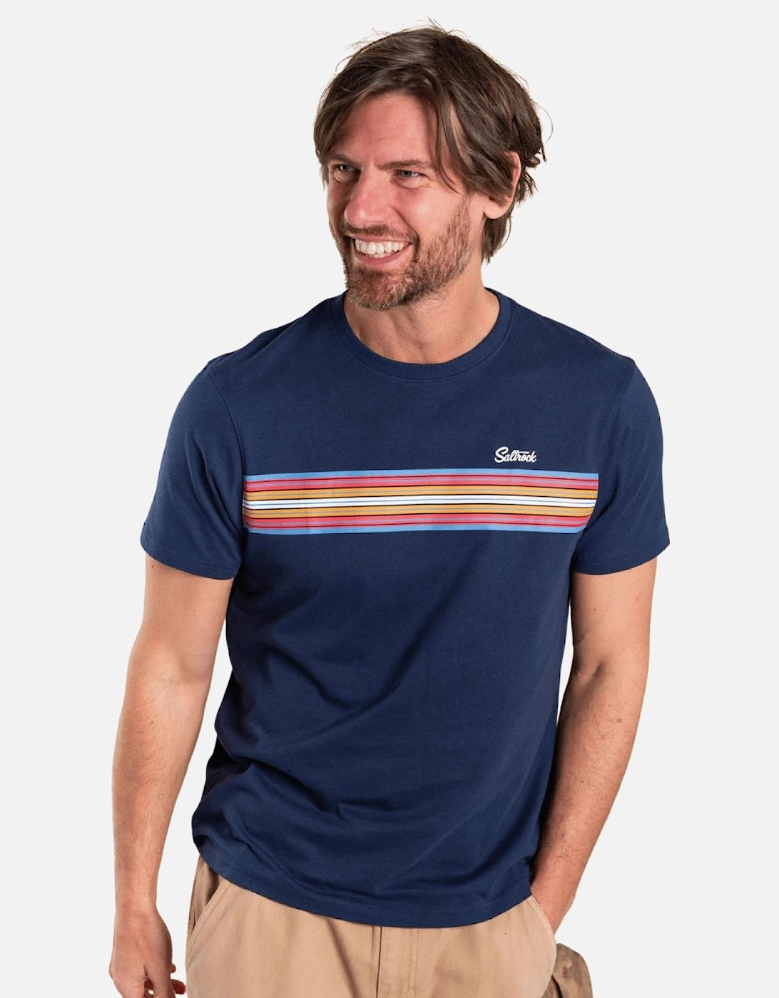 Mens Classic Stripe Short Sleeve T-Shirt, 2 of 1