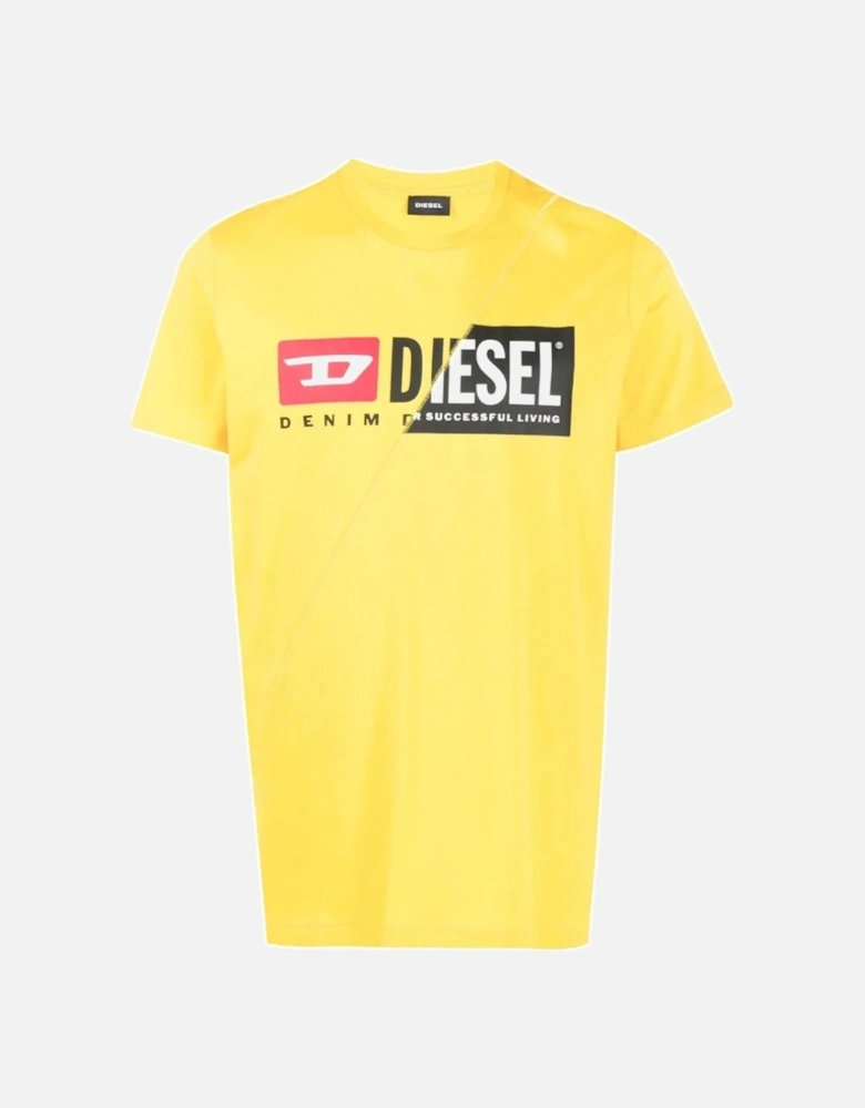 Denim Division Split Logo Yellow T-Shirt