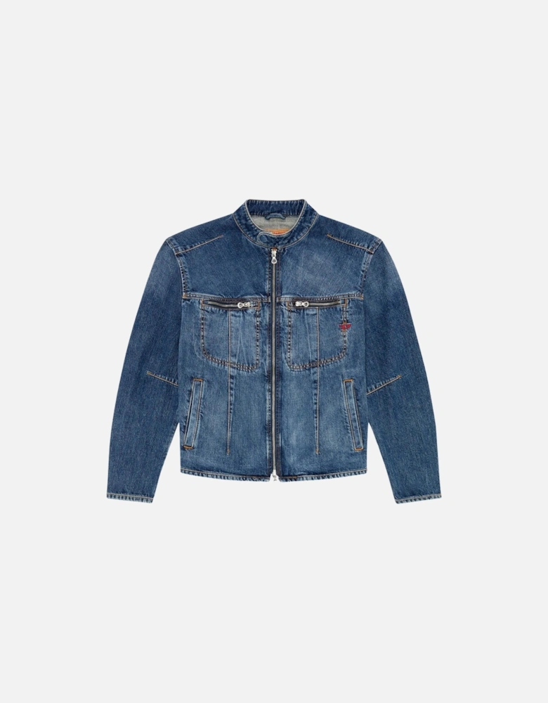 Back Logo Blue Over Denim Jacket