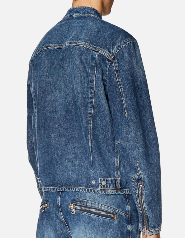 Back Logo Blue Over Denim Jacket