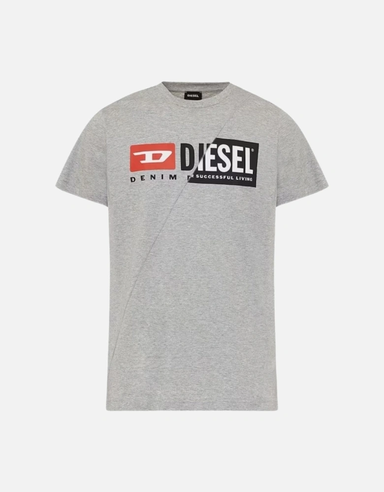 Denim Division Split Logo Grey T-Shirt