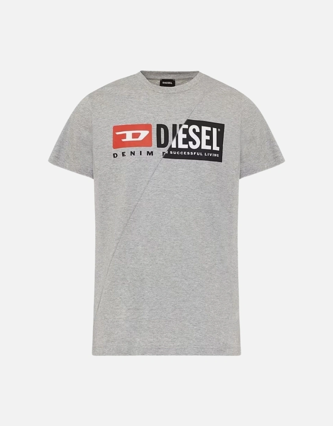 Denim Division Split Logo Grey T-Shirt, 3 of 2