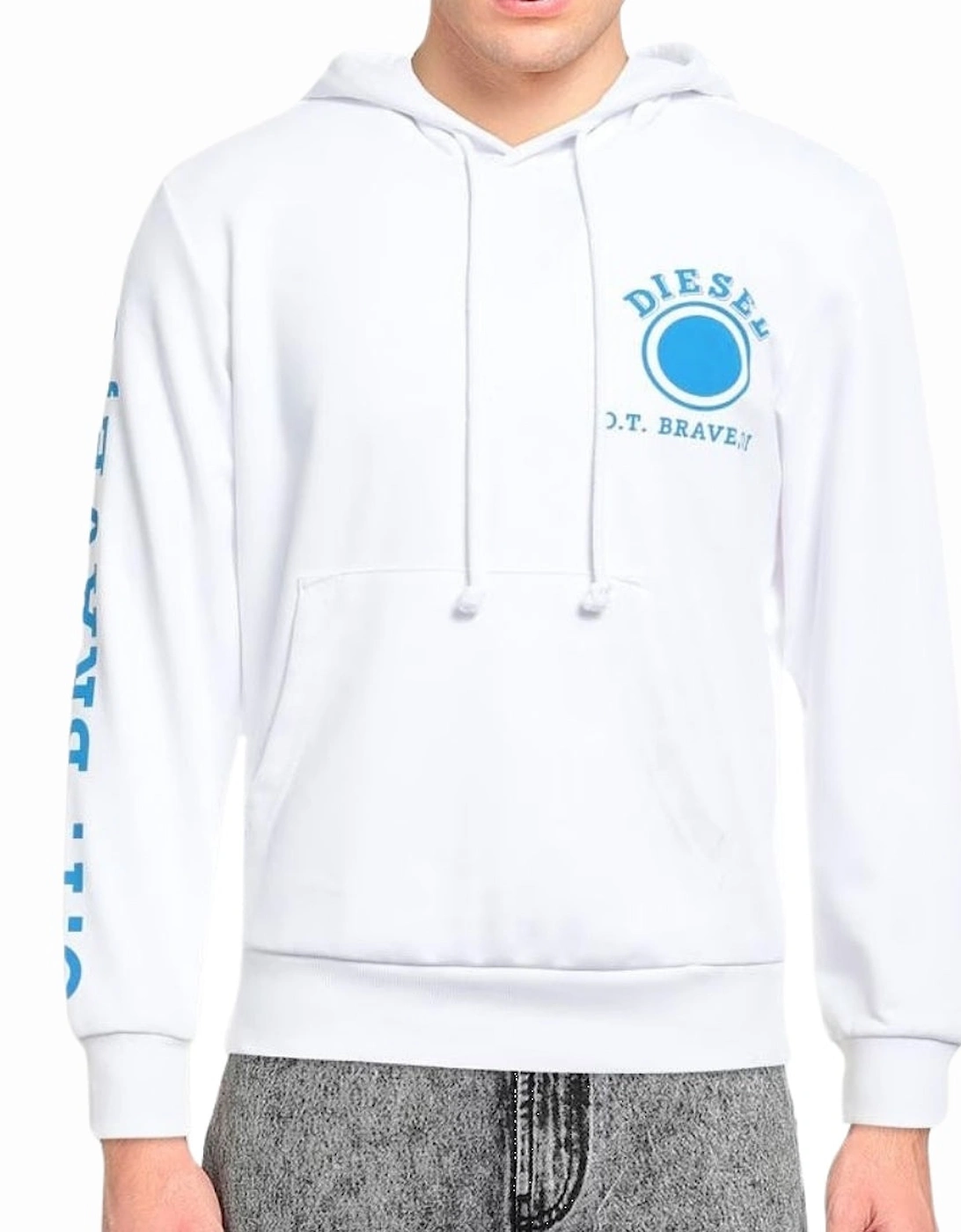 Dot Logo White Hoodie