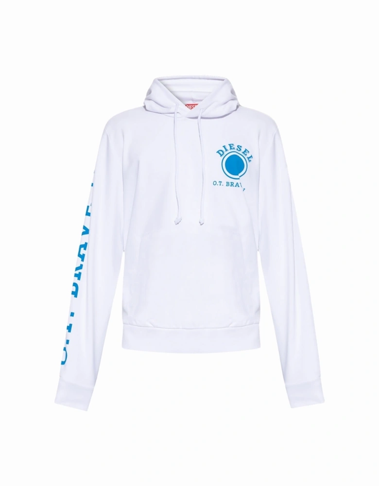 Dot Logo White Hoodie