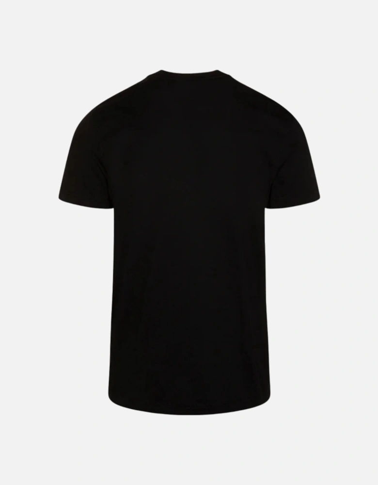 Large Block D Mono Tone Logo Black T-Shirt