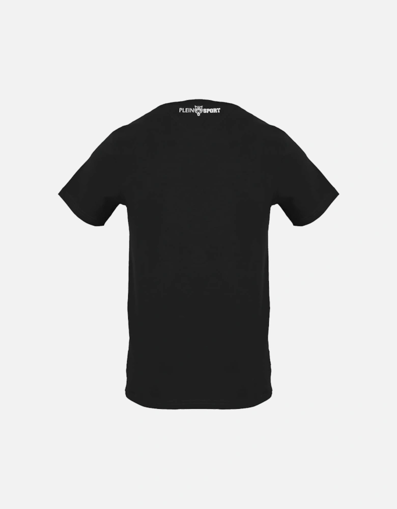 Plein Sport Large Signature Logo Black T-Shirt