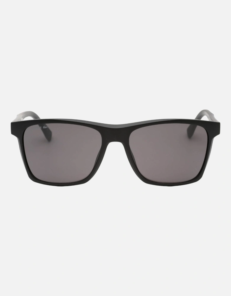 Grey Lensed Matte Black Sunglasses