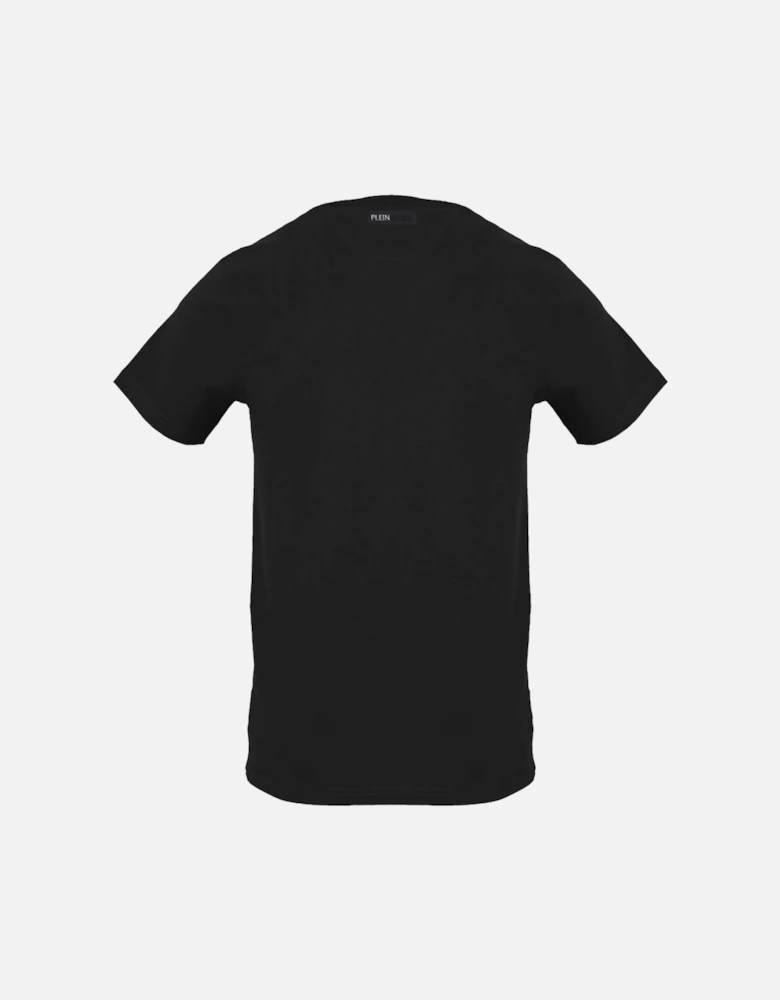 Plein Sport Scratched Logo Black T-Shirt