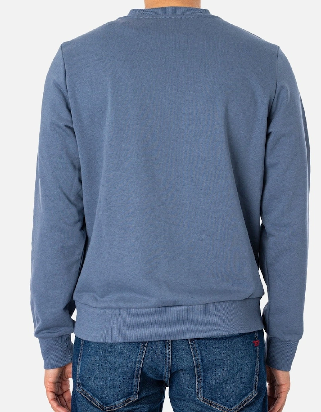 Distressed Dot Logo Blue Sweatshirt