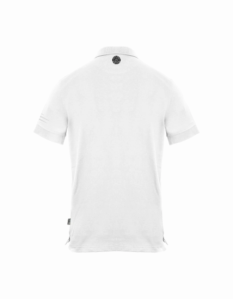 Plein Sport Performance Logo White Polo Shirt