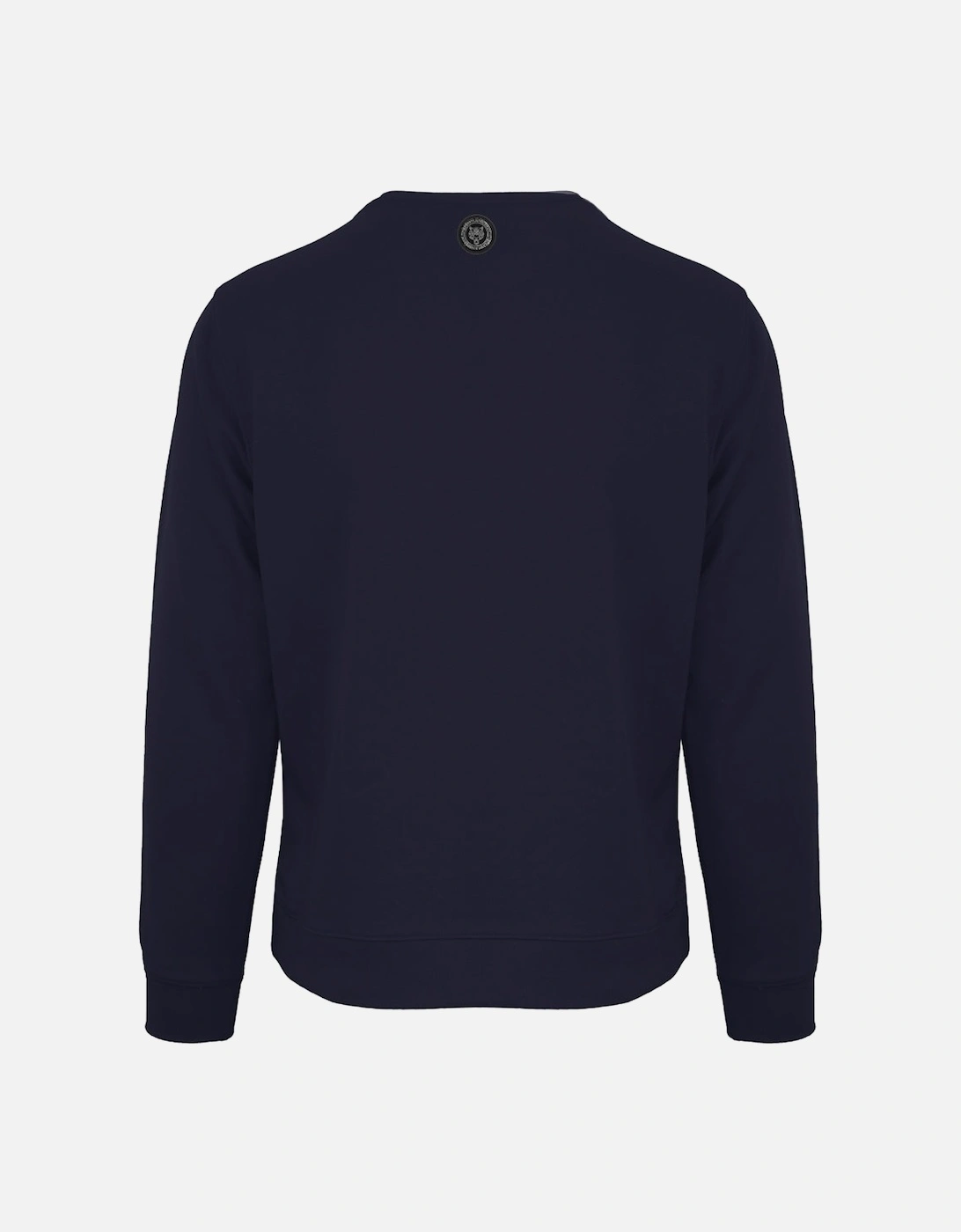 Plein Sport Large Signature Logo Navy Blue Sweatshirt