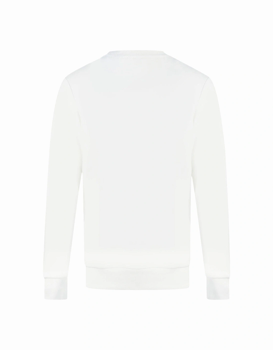 Double Destroyed Logo White Sweatshirt