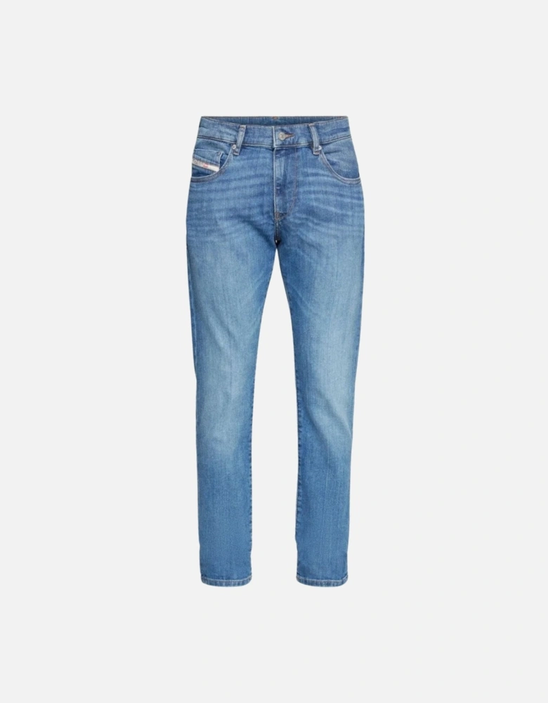 D-Luster Plain Blue Washed Jeans