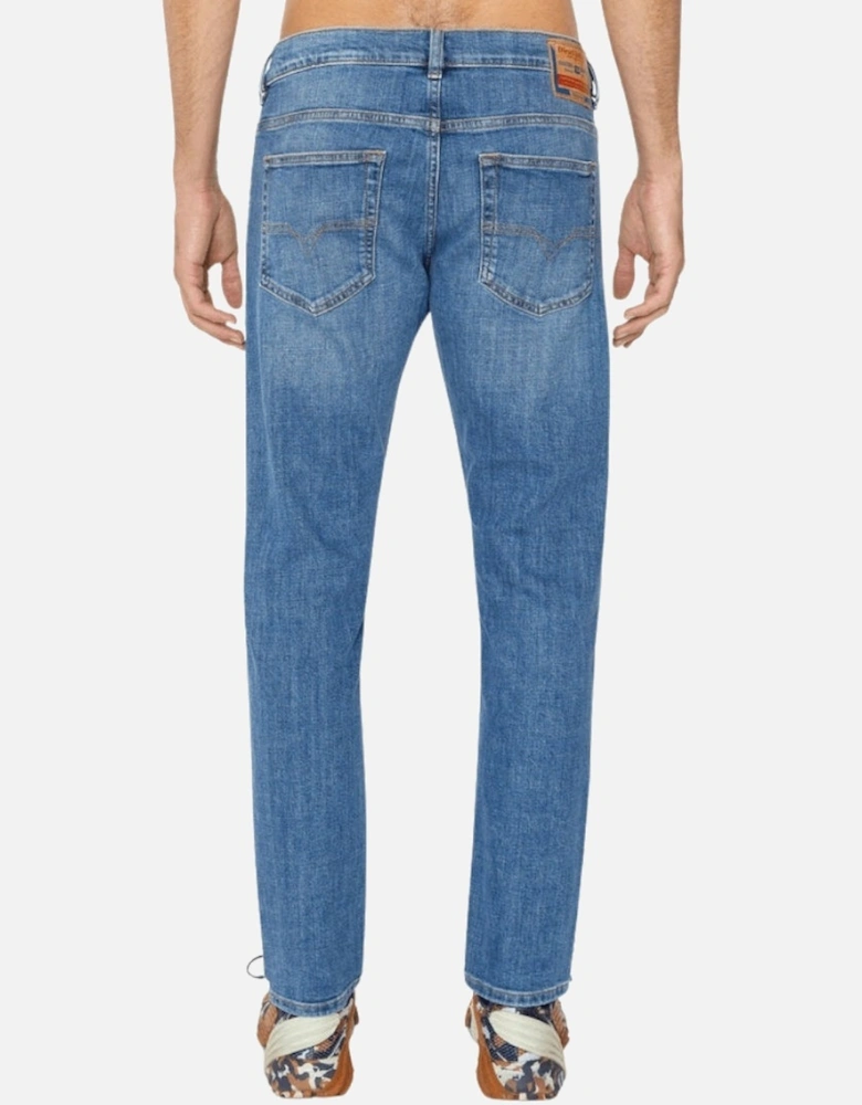 D-Luster Plain Blue Washed Jeans