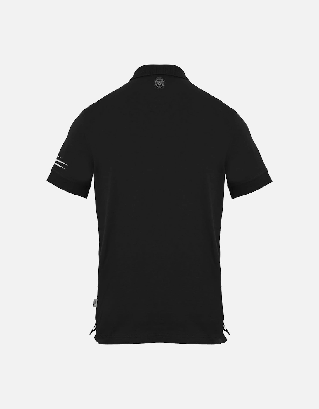 Plein Sport Performance Logo Black Polo Shirt