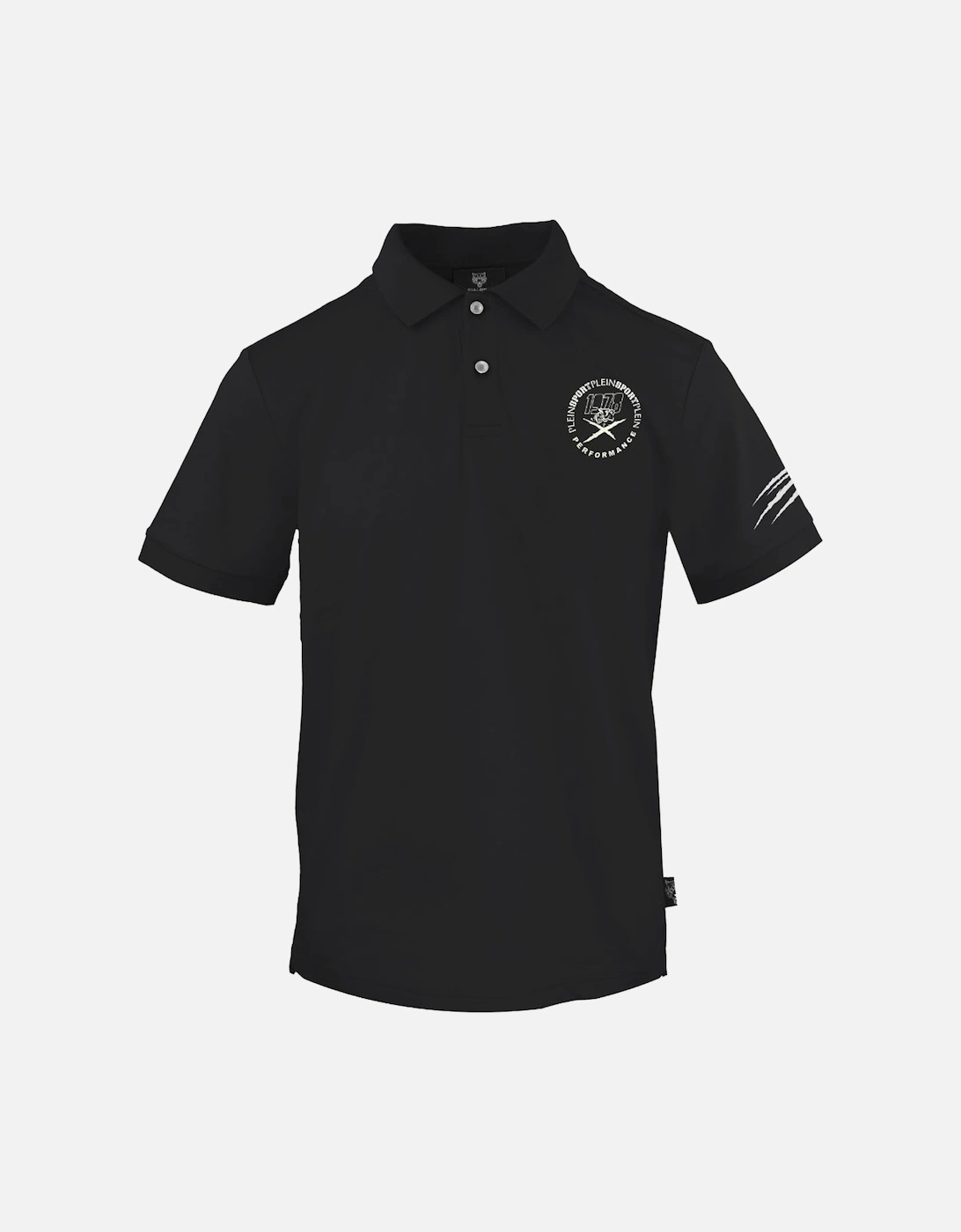 Plein Sport Performance Logo Black Polo Shirt, 3 of 2