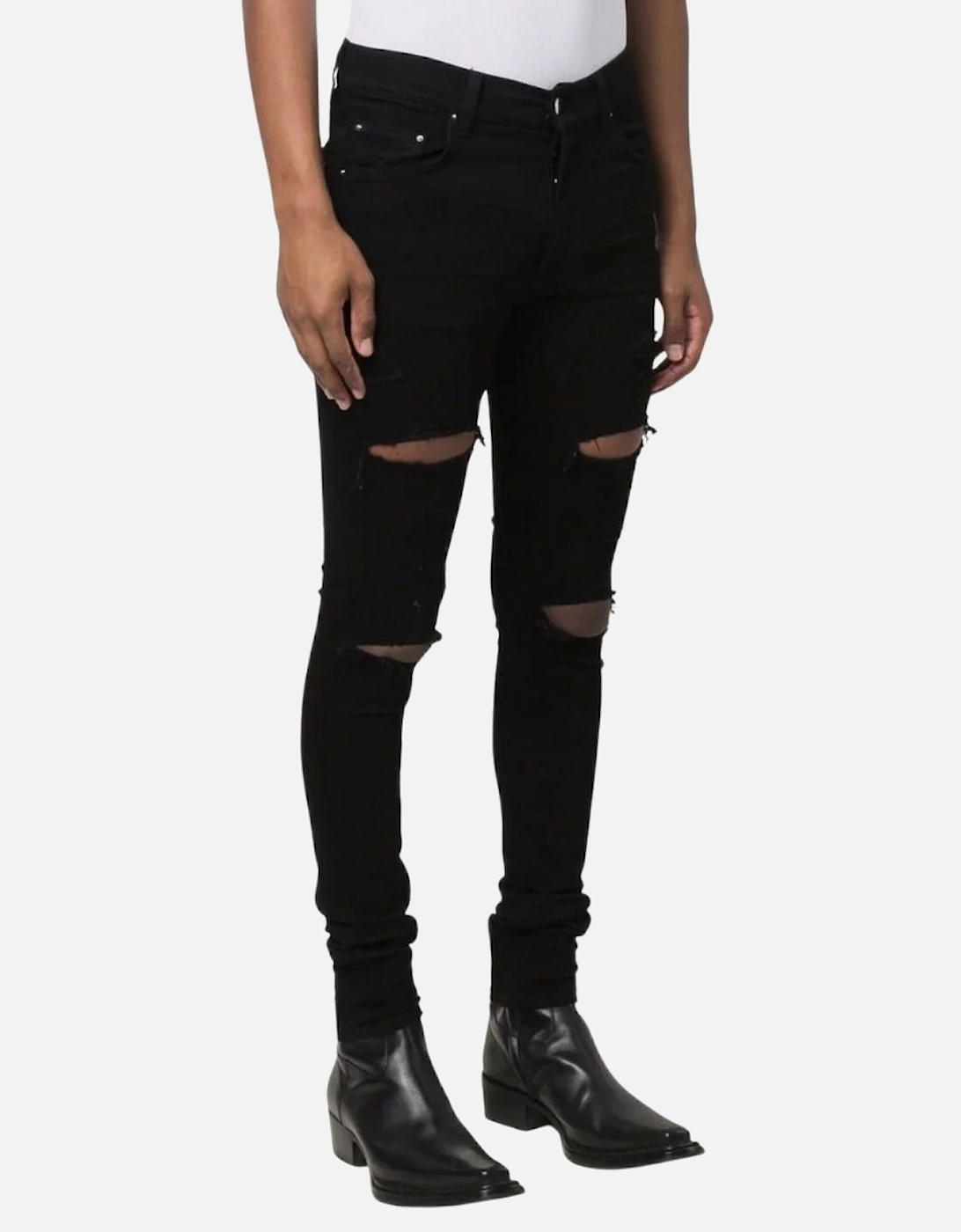 Slim Fit Thrasher Plus Black Denim Jeans