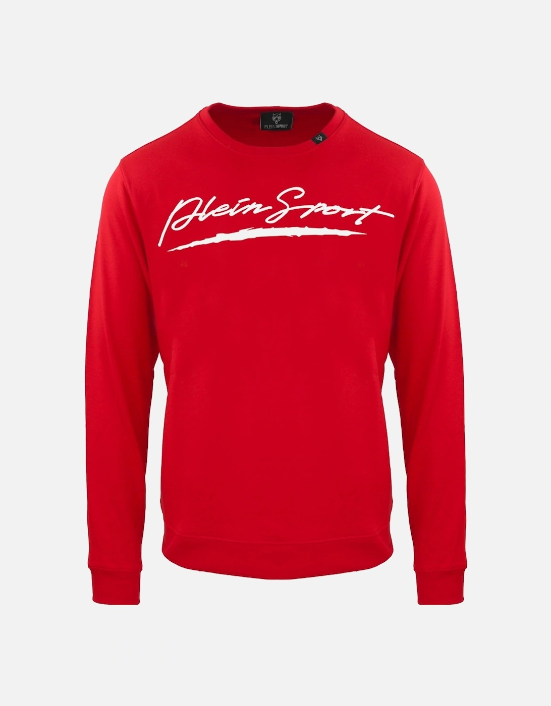 Plein Sport Large Signature Logo Red Sweatshirt, 3 of 2