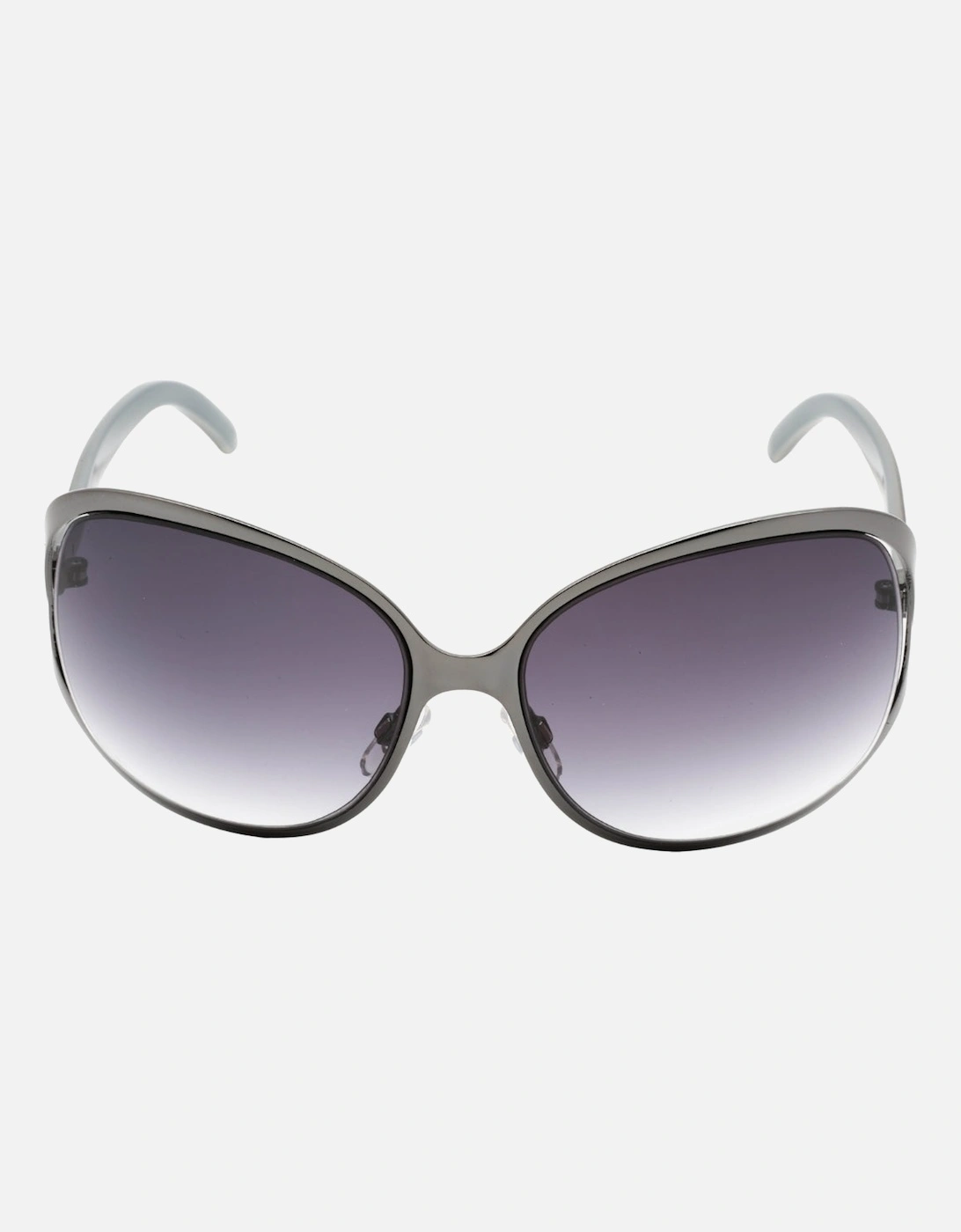 Grey Oval Lensed Black Sunglasses, 3 of 2