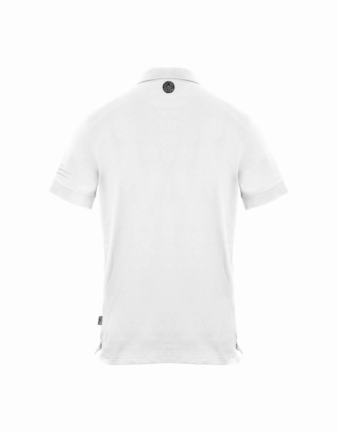 Plein Sport Small Tiger Scratch Logo White Polo Shirt