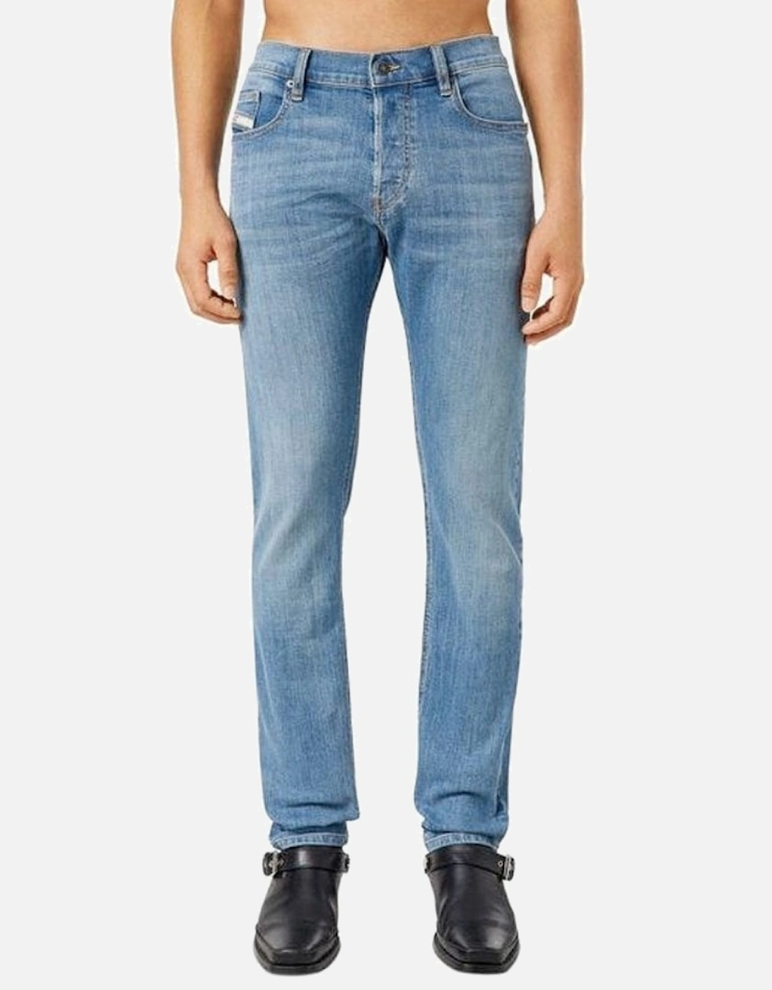 D-Luster Plain Light Blue Washed Jeans