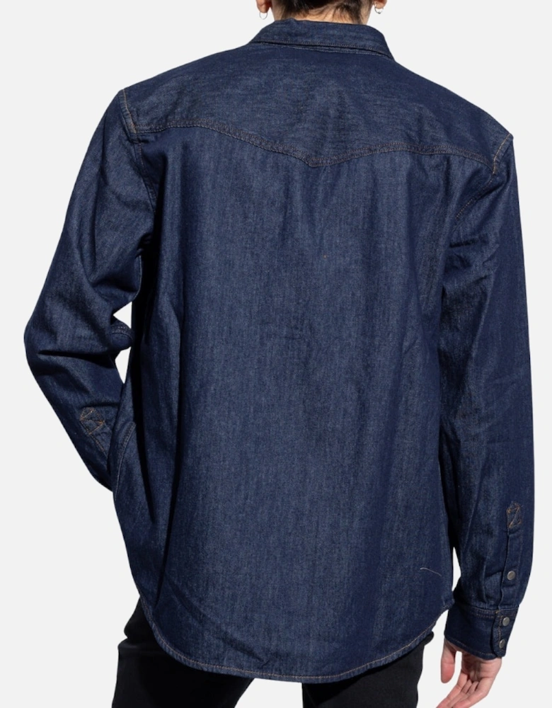 Dark Blue Denim Shirt